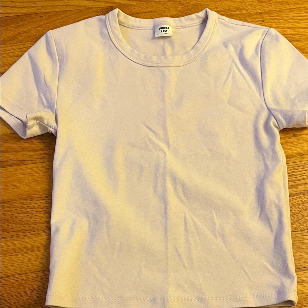 Aritzia Sunday Best Light Pink T-Shirt